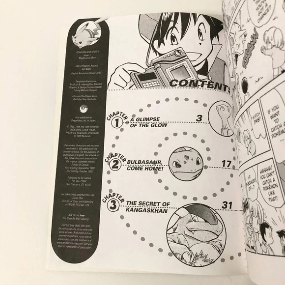 Vintage 1999 Pokemon Adventures Mysterious Mew Book Hidenori - Picture 10 of 16